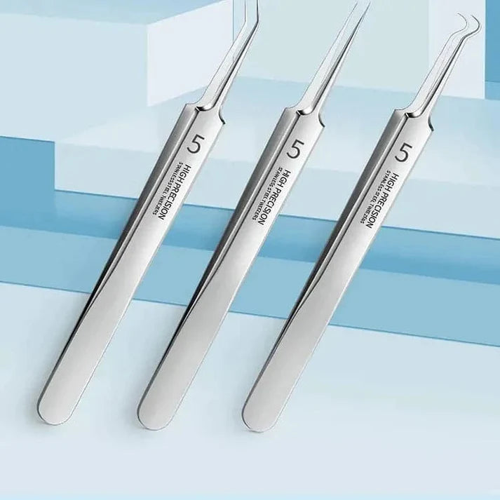 3 Piece Tweezer Set